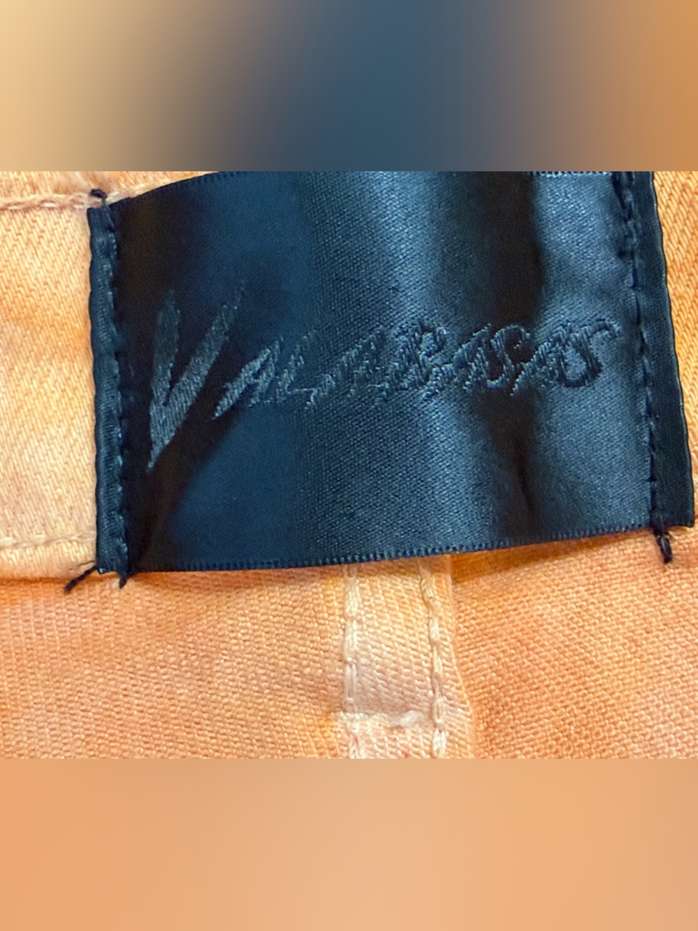 Valabasas Orange Tie Dye Distressed Patchwork Stacked Jeans Size 40 NWOT - Picture 8 of 9